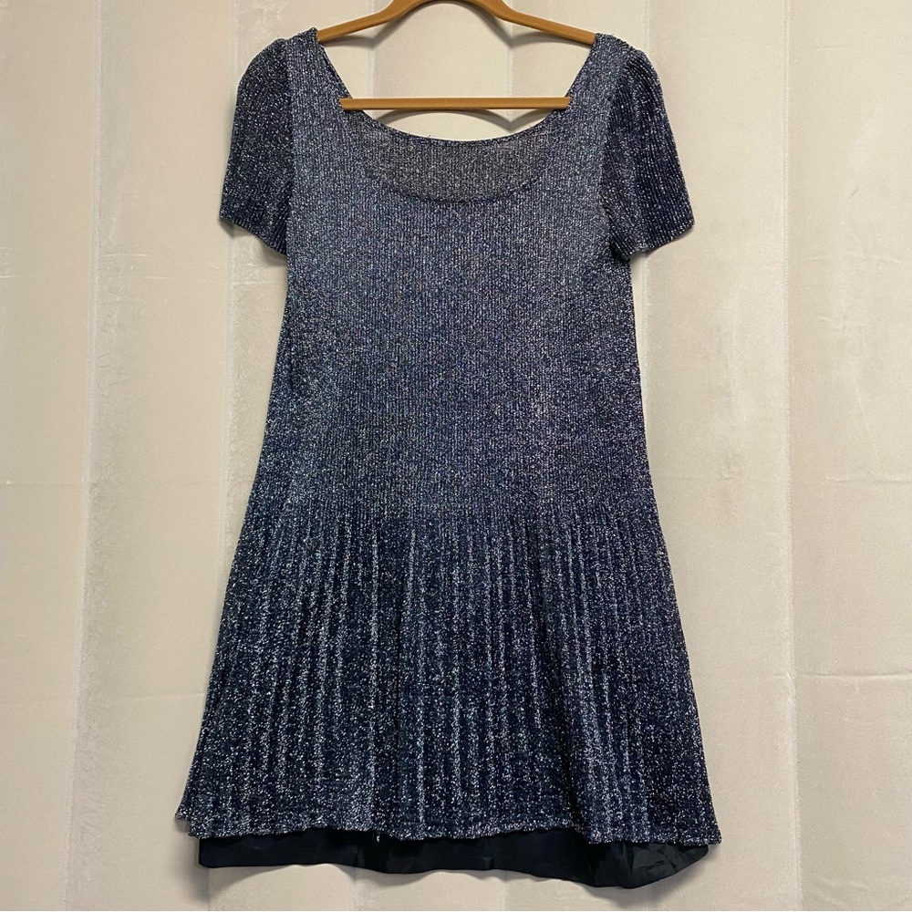 Vivienne Tam Women’s Dress Size 2 Metallic Mini Designer Luxury Futuristic Y2K